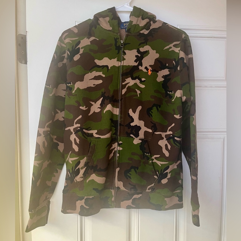 Polo by Ralph Lauren Boys 18-20 Camouflage Jacket/Hoodie